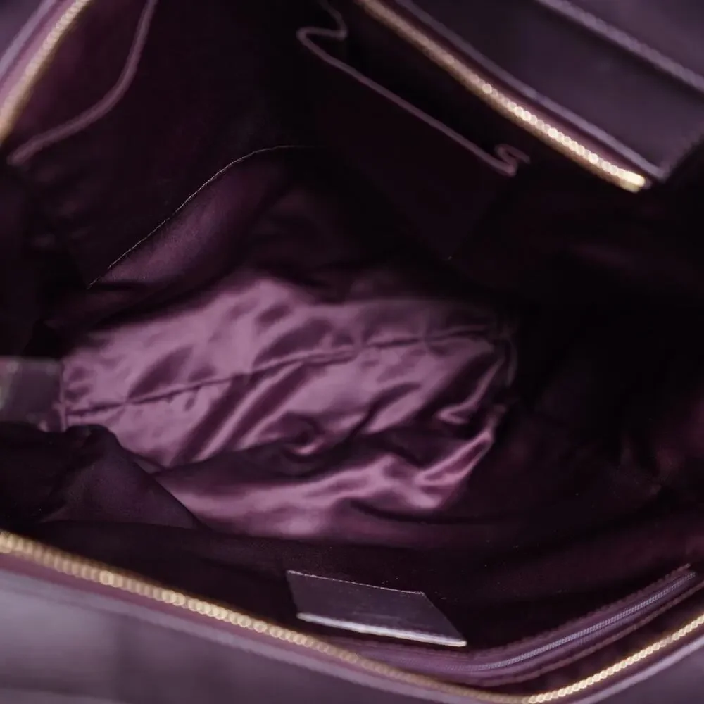 Coach Signature Tote Bag Burgundy Jacquard